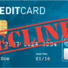 declined credit cards